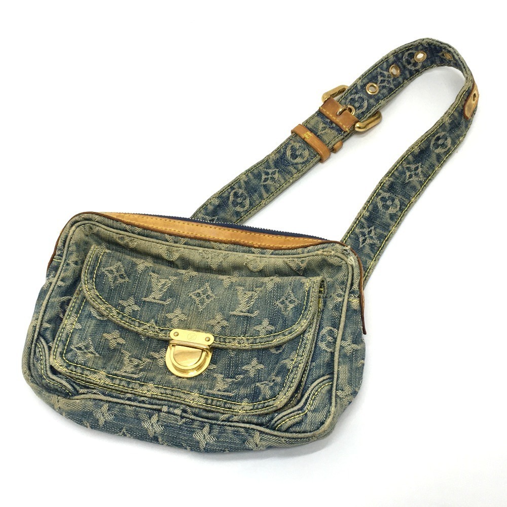 Louis Vuitton Monogram Bum Bag Body Bag Denim Blue